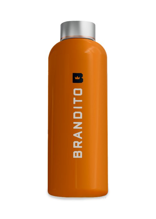 BRANDITO Branded Orange Water Bottle