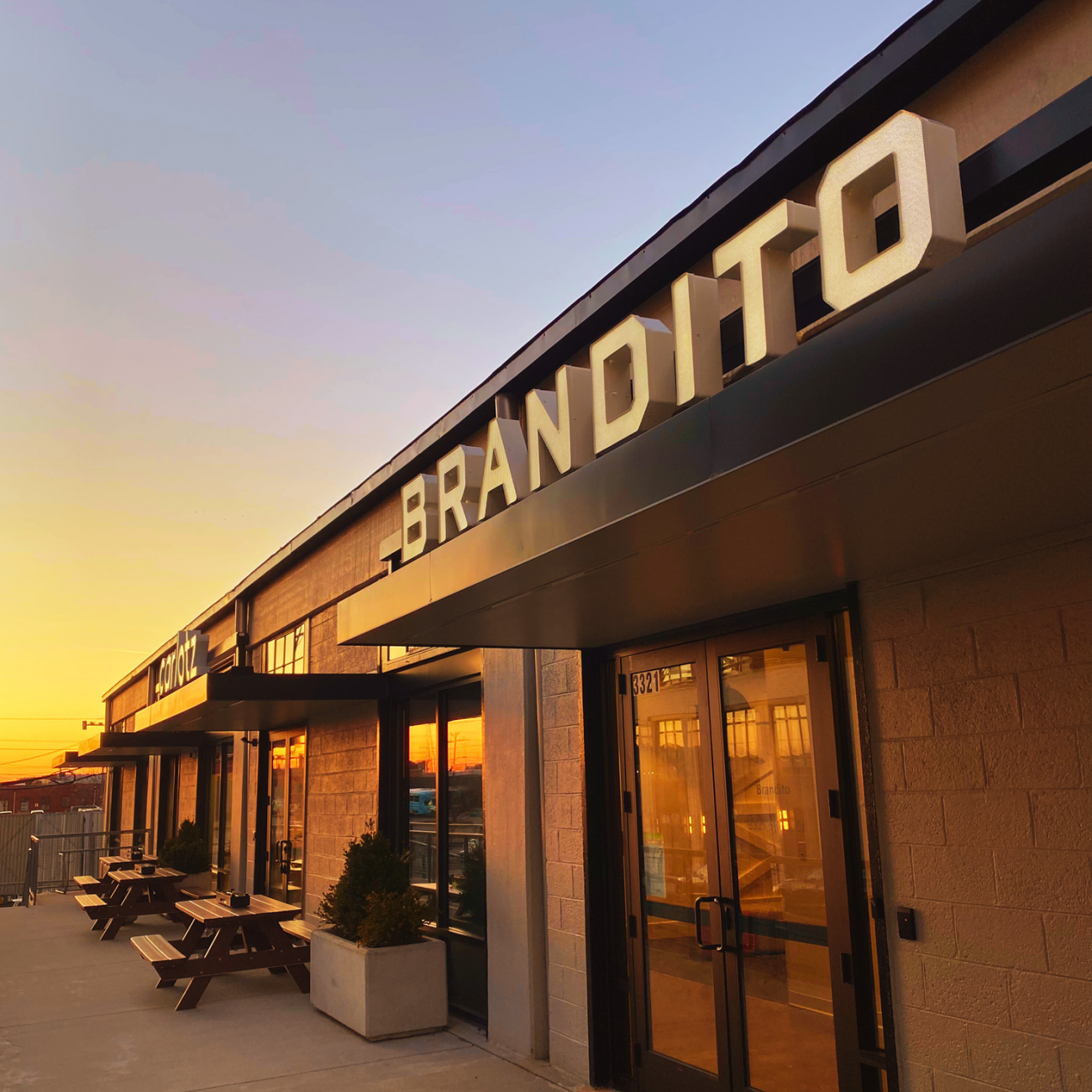 Front entrance to BRANDITO